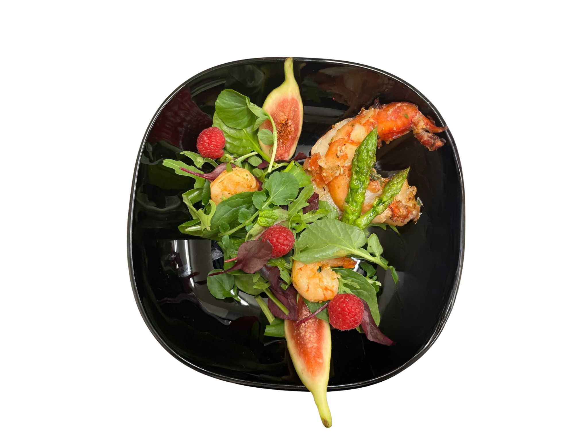Garnelen-Salat Plating